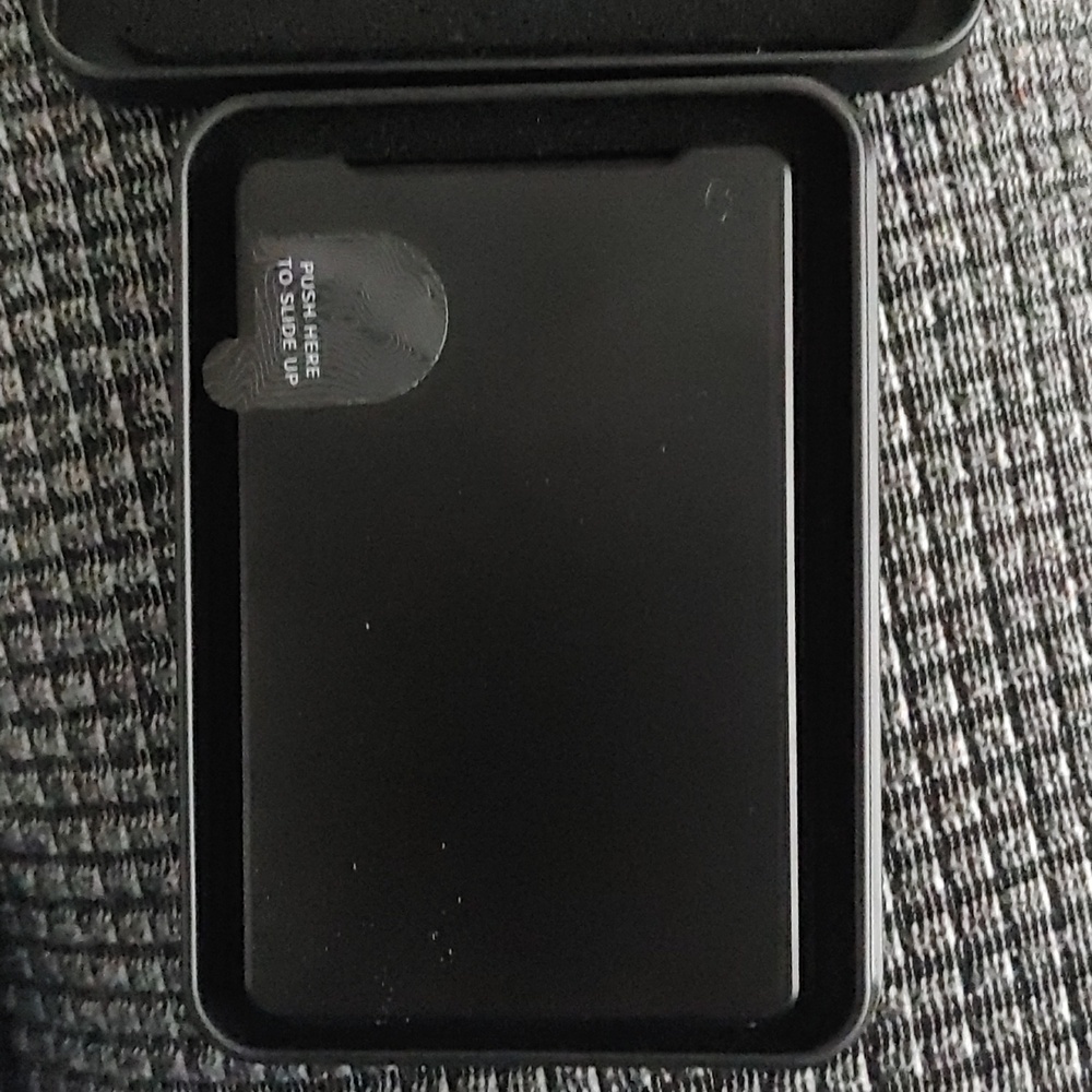 groove Black Groove Wallet Card Holder with Money Clip NIB